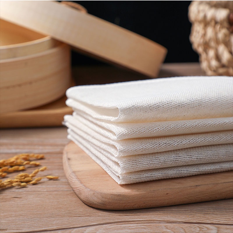 Set 5 tấm vải hấp thực phẩm chống dính hình tròn