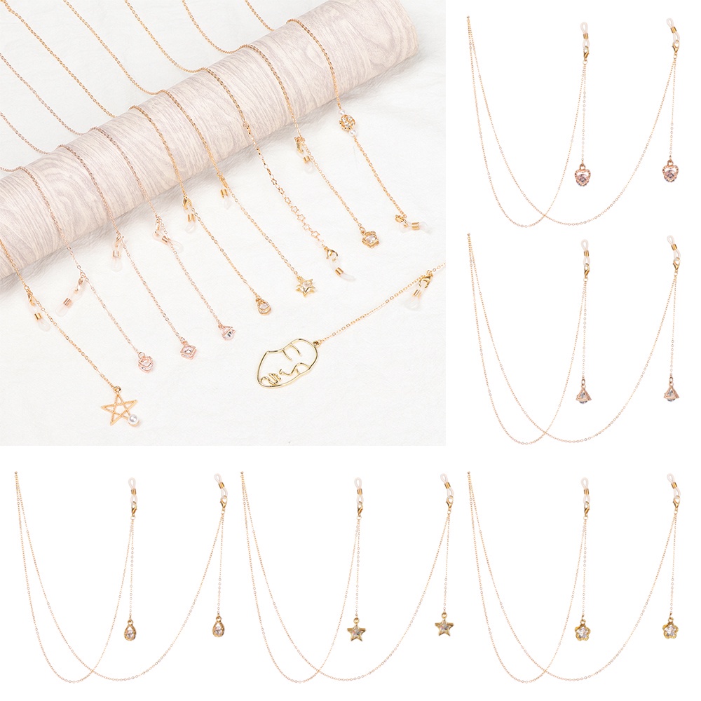 Dây Xích Kim Loại Giữ Mắt Kính Chống Trượt Phong Cách Thể Thao Thời Trang Cho Nam Và Nữ