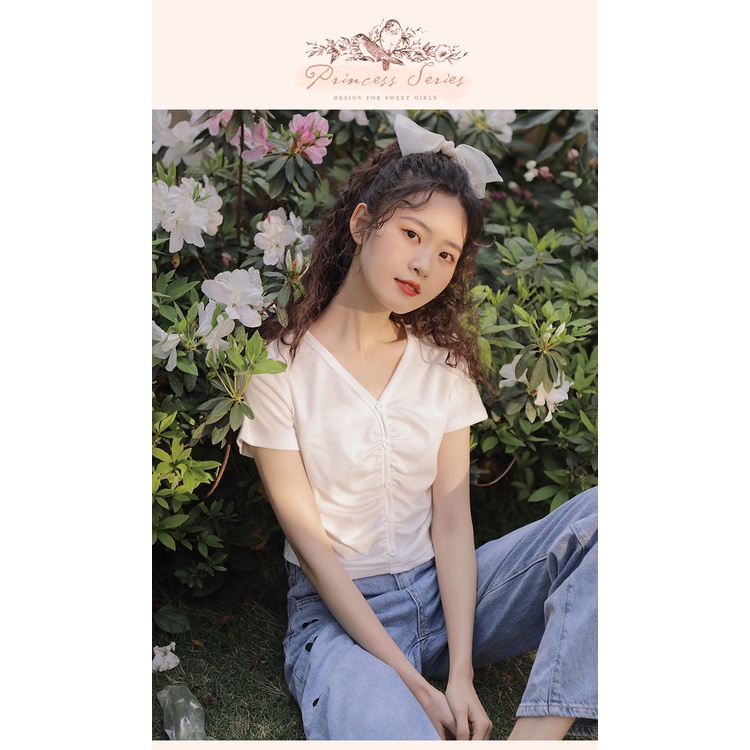 Áo Thun Nữ Tay Ngắn Eo Cao Dễ Phối Đồ Thời Trang Cho Nữ áo phông nữ JL-TX-95