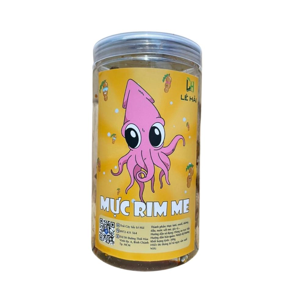 Mực rim me sa tế 300g Lê Hải đồ ăn vặt Sài Gòn chua ngọt ít cay - Đặc Sản Phan Thiết