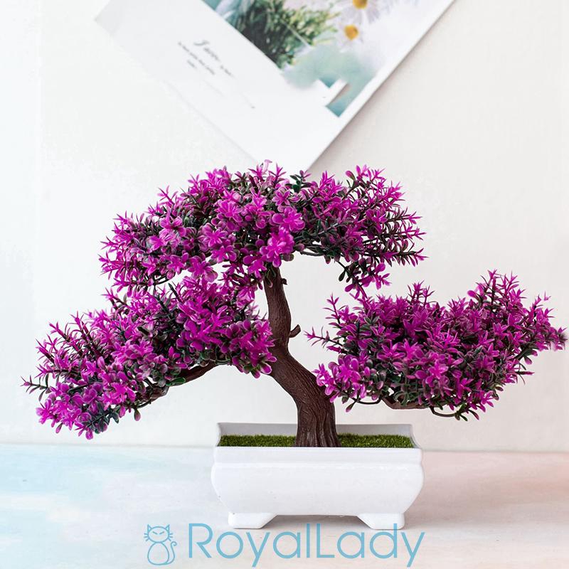 Cây bon sai nhân tạo xinh xắn trang trí nhà cửa