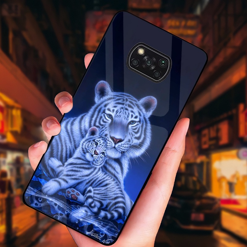 Ốp Xiaomi POCO X3 NFC Mặt kính cường sang trọng, cao cấp, sáng bóng