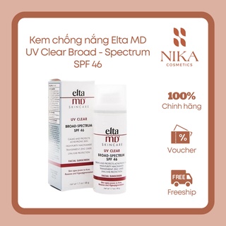 Kem chống nắng Elta MD UV Clear Broad-Spectrum SPF 46 48g [Nika Cosmetics]
