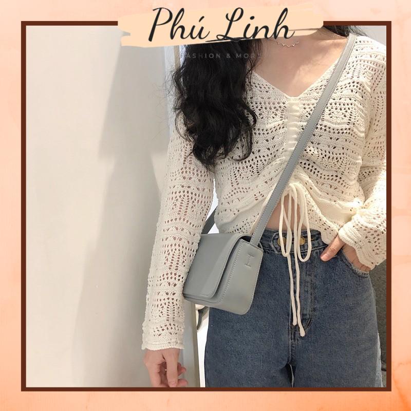MS062 Áo len đan rút ngực siêu xinh