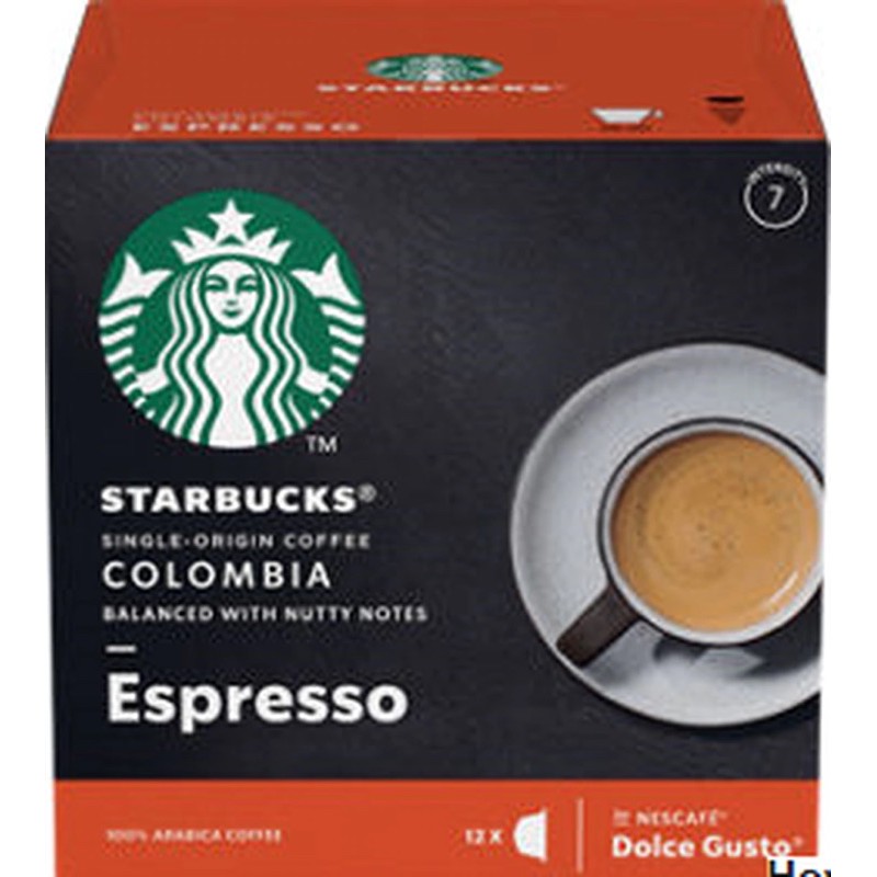 Viên nén cafe pha máy Starbucks Espresso Colombia date 06/22