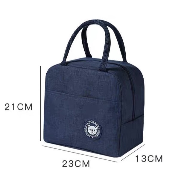Túi đựng hộp cơm giữ nhiệt Classic kèm quai xách cho dân văn phòng cao cấp