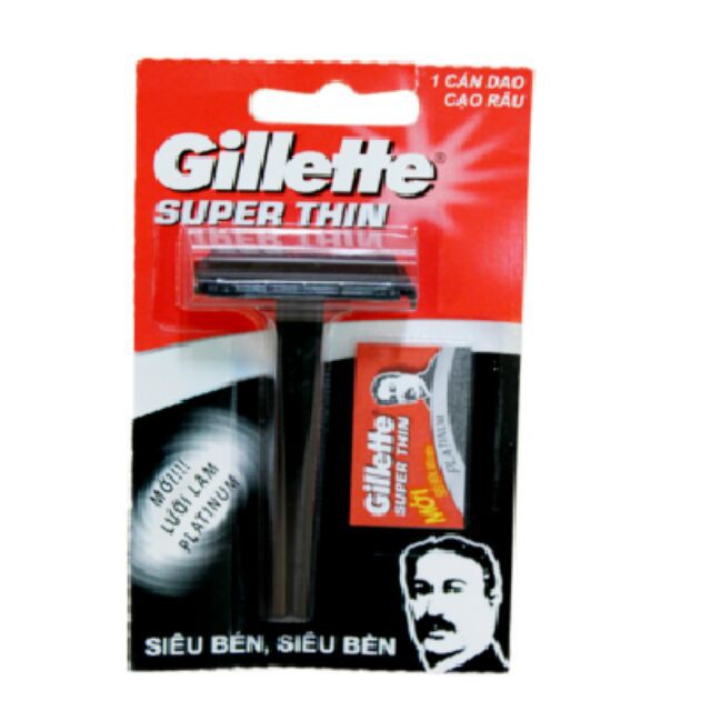 Bàn cạo gillette cán đen