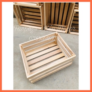Thùng gỗ palet,hộp gỗ palet Gỗ Quế Thơm trang trí nhà cửa, trang trí cửa hàng