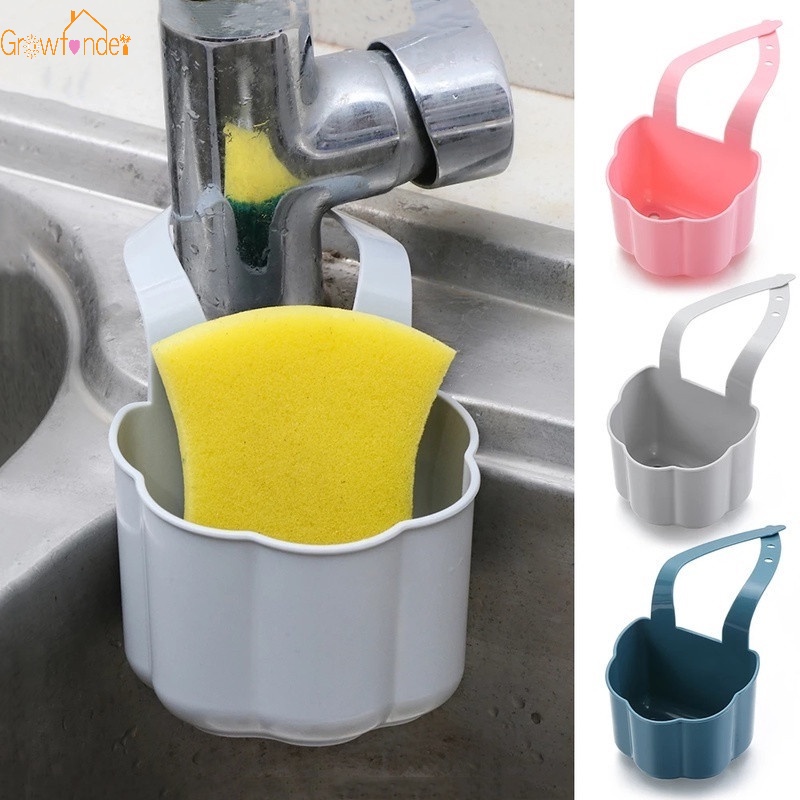 1 Rổ Nhựa Đựng Xà Phòng Treo Bồn Rửa Chén Tiện Lợi