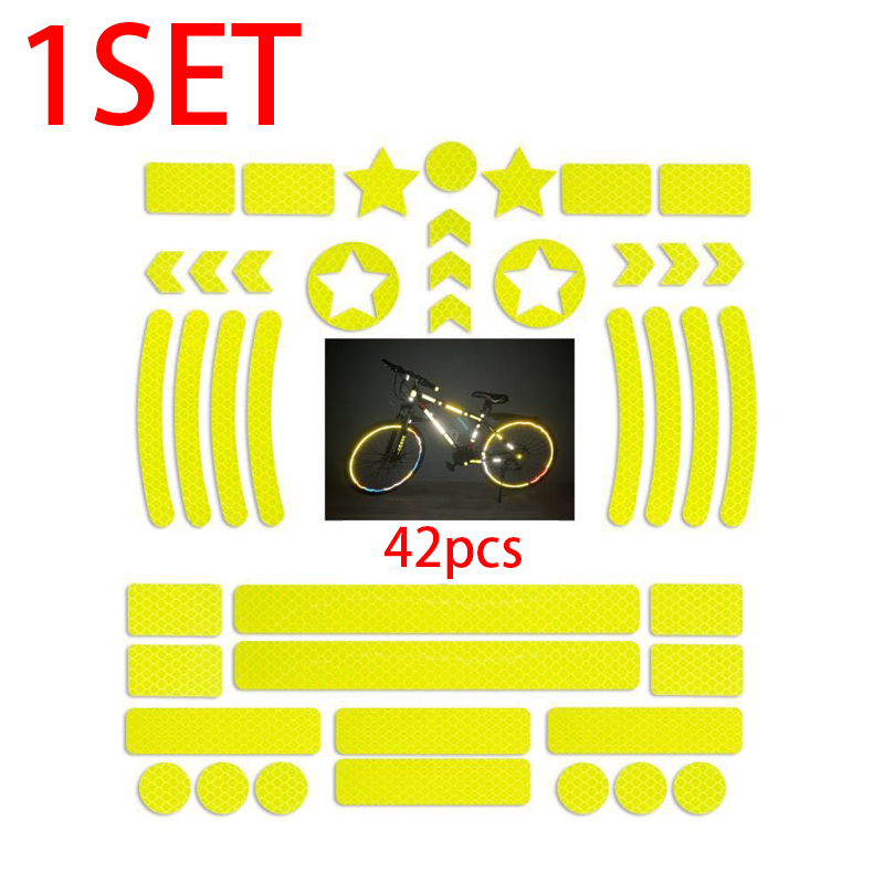 Nhãn phản quang ô tô Phổ biến cho Xe máy tự động 42 cái Phụ kiện cảnh báo ô tô