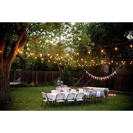 Dây đui đèn trang trí ngoài trời 10m 15 đui