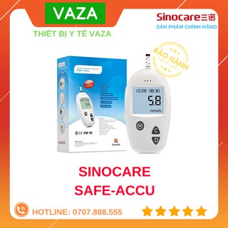 [HÀNG CHÍNH HÃNG] MÁY ĐO ĐƯỜNG HUYẾT SINOCARE SAFE-ACCU - BỘ MÁY KHÔNG BAO GỒM KIM + QUE THỬ