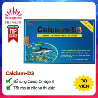 Viên uống Calcium-D3 – Bổ sung Canxi, Omega 3, có EFP, DHA, MK7, Vitamin K2 tốt cho trí não và thị giác - Calcium D3