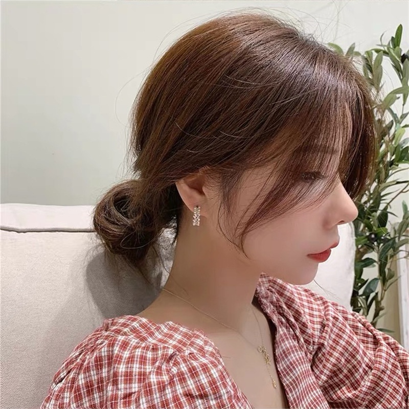 Bồng tai tròn ngọc trai nhân tạo trẻ trung đự tiệc cưới