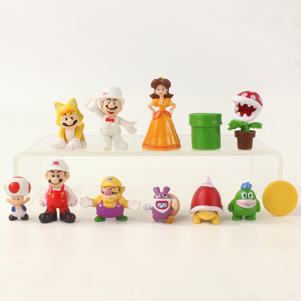 NINTENDO Bộ 48 Mô Hình Nhân Vật Game Super Mario Bros Luigi Mario Yoshi Bằng PVC