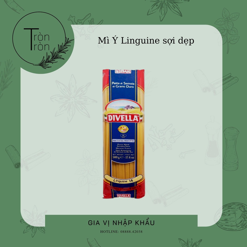 DEVILLA Linguini Mì Ý sợi dẹp (số 14) - 500g