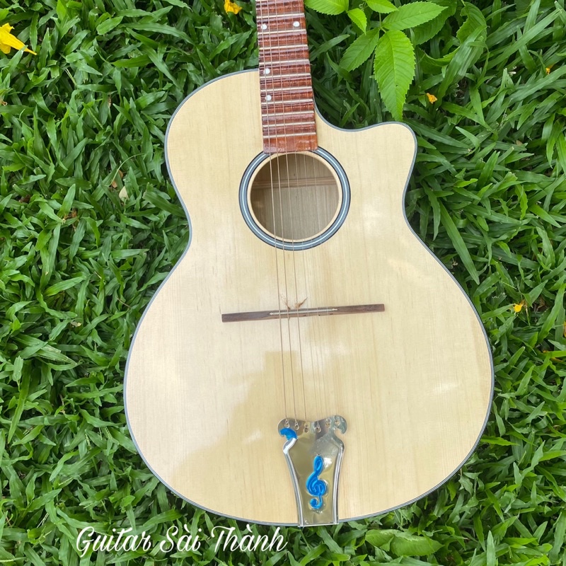 Đàn Guitar Vọng Cổ Phím Lõm Chính Hãng ST.Real Guitar Sài Thành Mã ST-VC70 Chất Liệu Gỗ Vân Sam