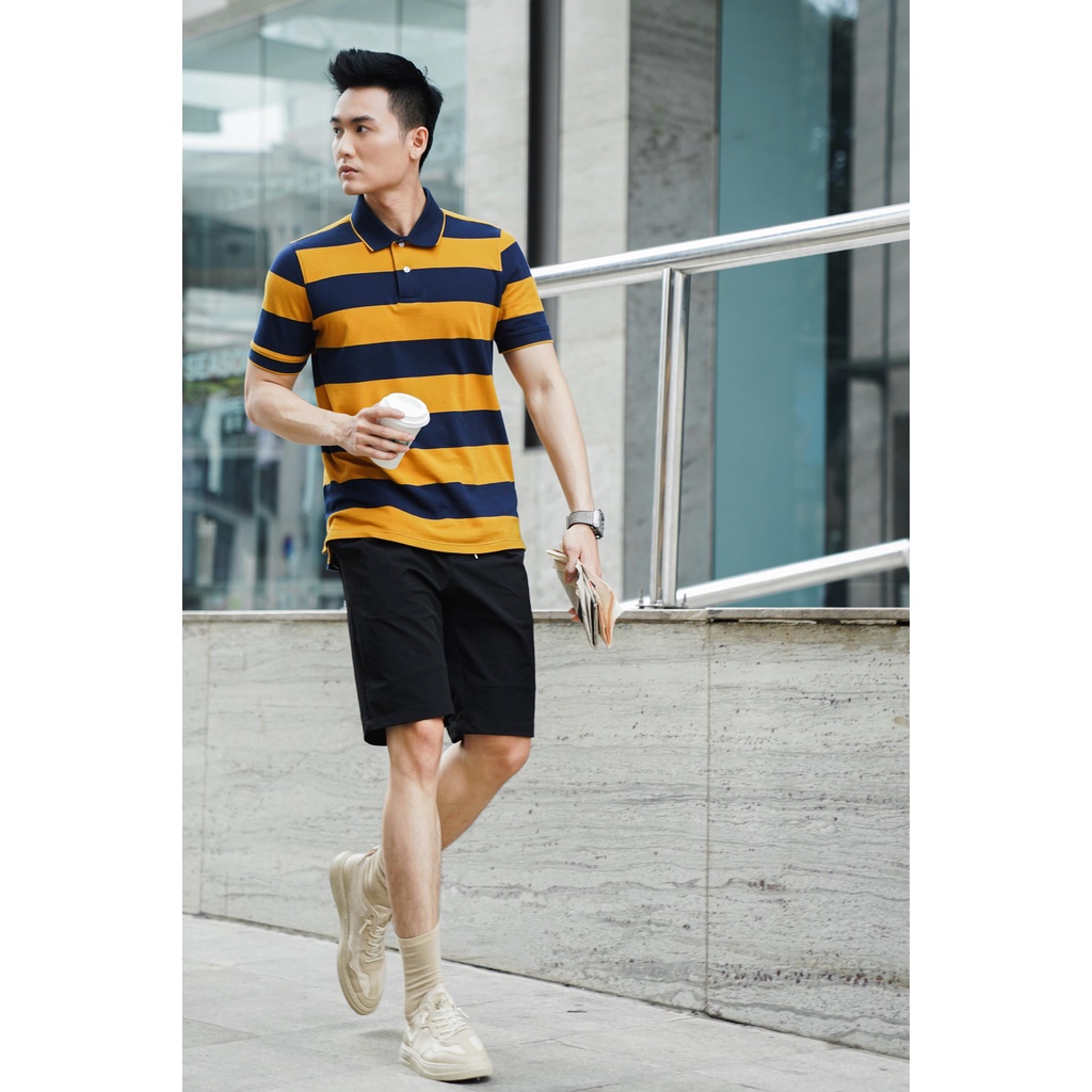 Áo polo nam kẻ ngang local brand 360 BOUTIQUE chất vải cao cấp - POKTK229