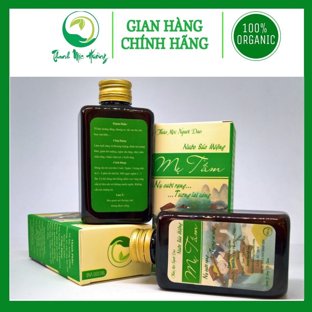 [Chính Hăng] Nước súc miệng sâu răng  trẻ em Mẹ Tấm - Thanh Mộc Hương