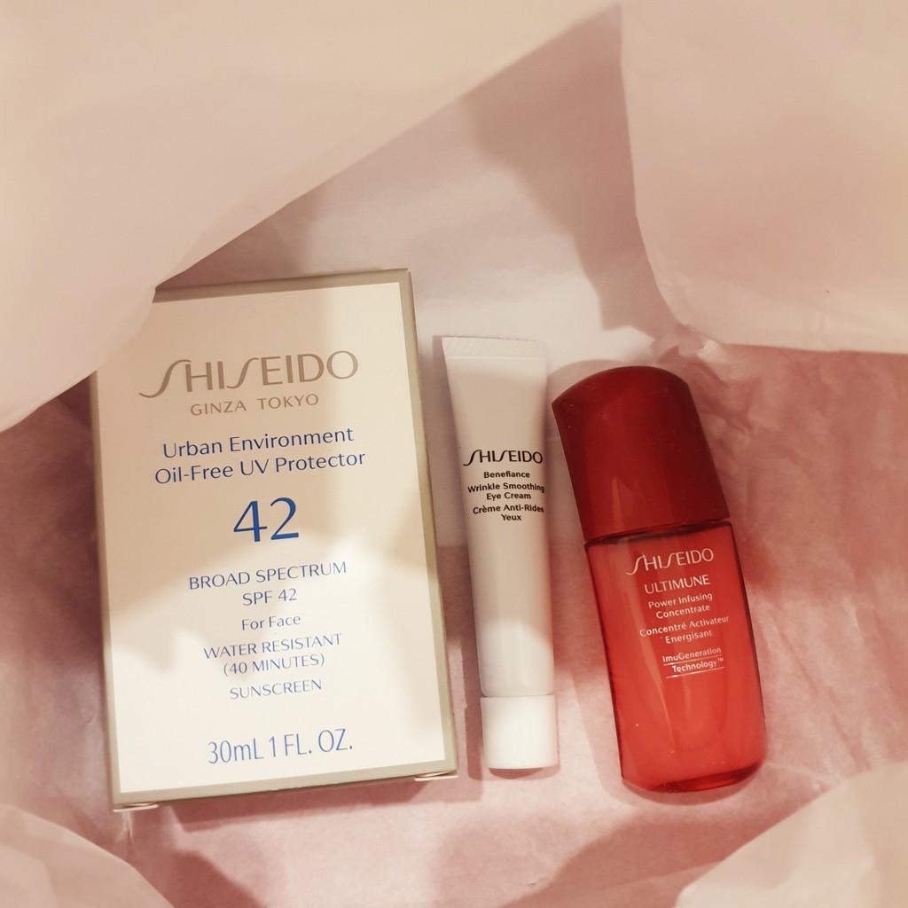 Shiseido - Set Dưỡng Da 3 Món Shiseido Urban Environment Dally SPF Defense