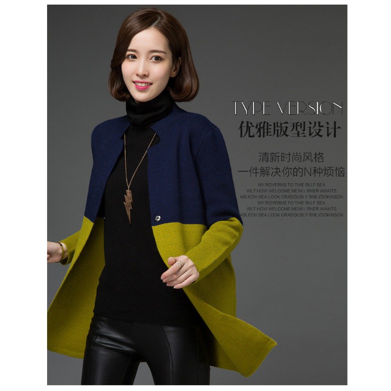 Áo khoác len Cardigan phong cách Hàn Quốc