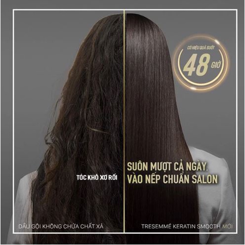 Dầu Gội - Xả Dưỡng Tóc Vào Nếp &amp; Suôn Mượt TRESemmé Keratin Smooth