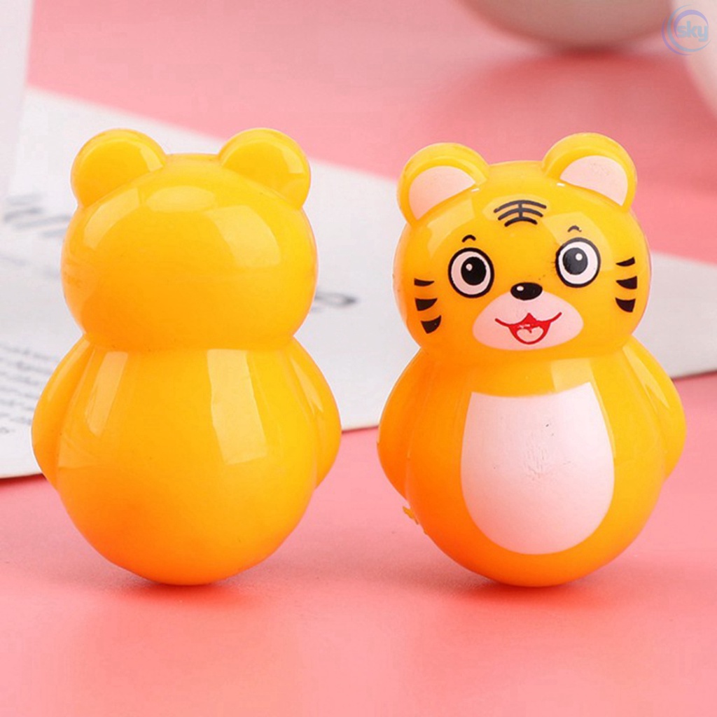 Lật đật mini giải trí siêu dễ thương trang trí bàn làm việc [giao mẫu ngẫu nhiên]