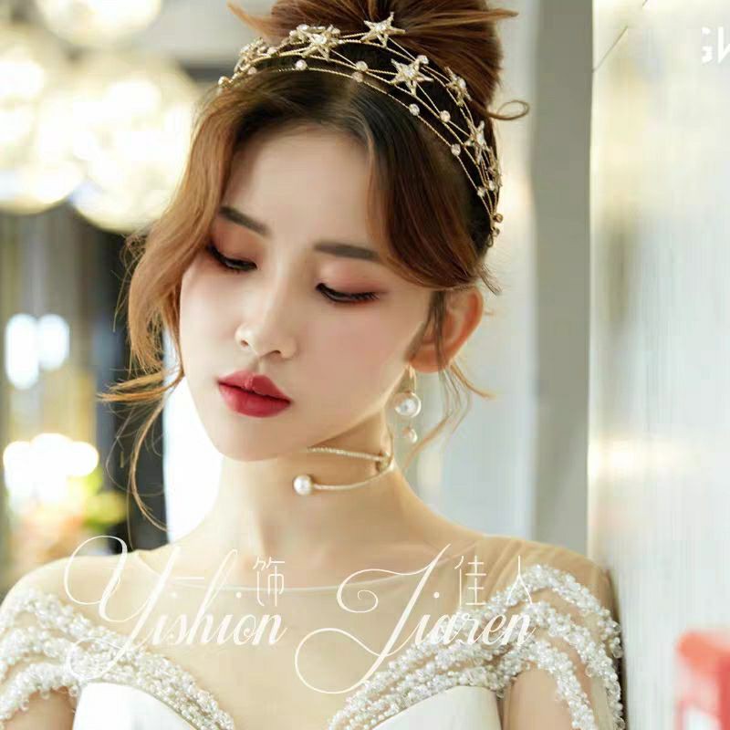 Vương miện đính đá cao cấp, phụ kiện cưới cho cô dâu