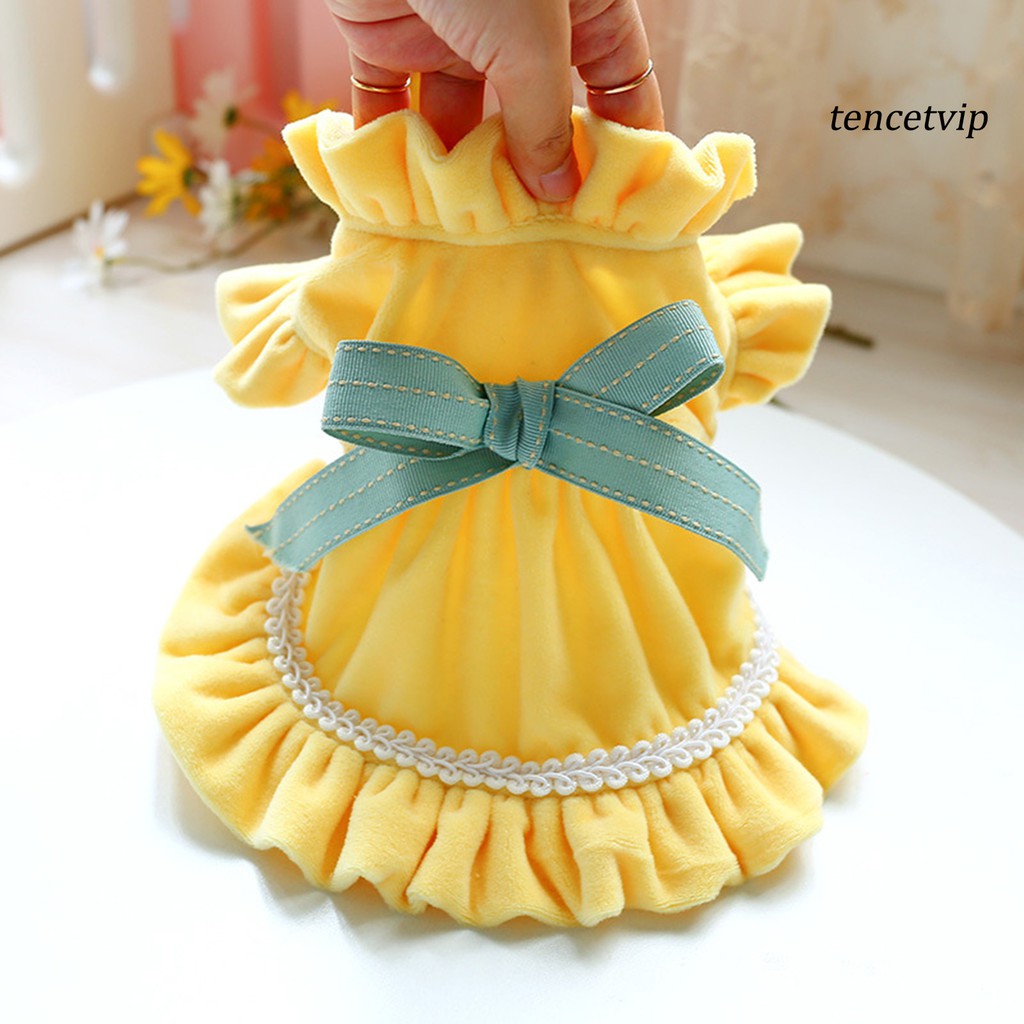 Đầm Công Chúa Thắt Nơ Xinh Xắn Cho Thú Cưng