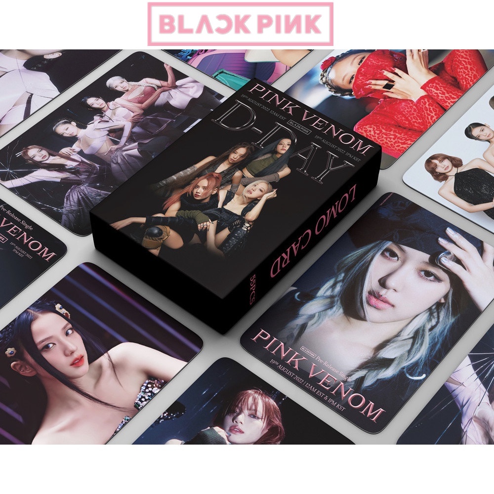 Set 55 Tấm Thẻ Ảnh In Hình Các Thành Viên Nhóm Nhạc BLACKPINK