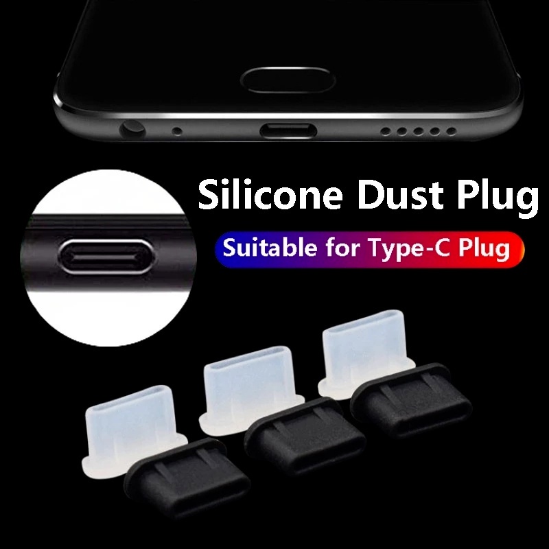 Nút Bịt Chống Bụi Chống Mòn Chống Nước Cho Type-C &amp; USB Android &amp; Điện Thoại Di Động