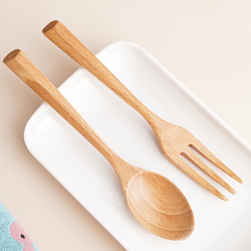 MUỖNG NĨA ĐŨA BẰNG GỖ TRE PHONG CÁCH NHẬT BẢN THÂN THIỆN VỚI MÔI TRƯỜNG