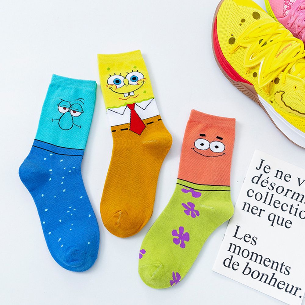 Đôi vớ cotton họa tiết hoạt hình thời trang sành điệu cho nữ