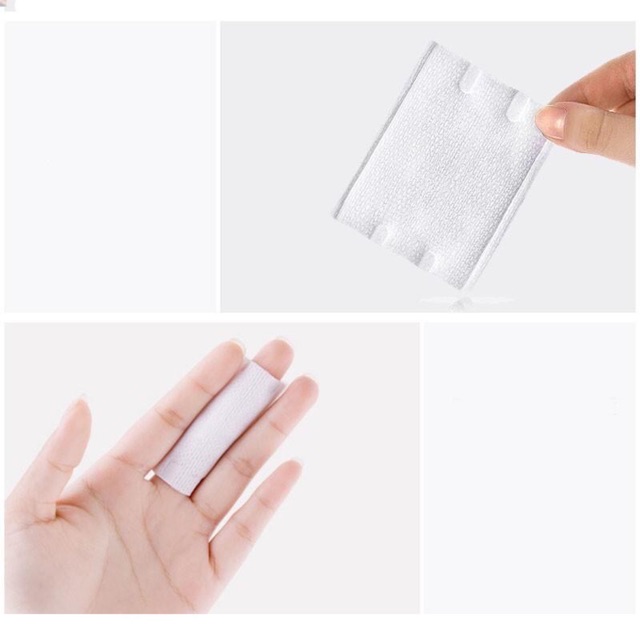 Bông tẩy trang 200 miếng Lameila gấu line cotton BTT222