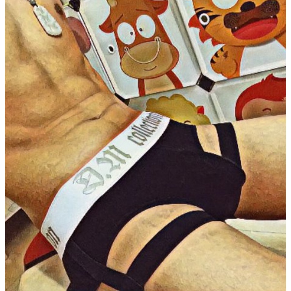 Quần lót nam sexy độc lạ phối hợp đai ôm đùi cực hấp dẫn - DM Underwear