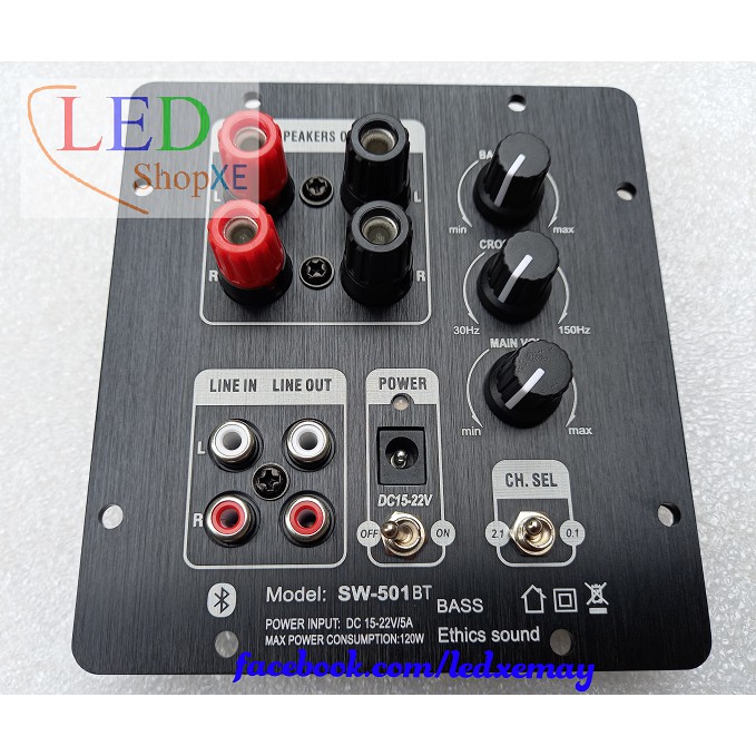Bảng mạch khuếch đại 2.1 công suất 60w+30w*2 có bluetooth