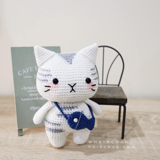 Thú len móc handmade size 20 cm ( mẫu inbox )