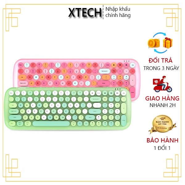 Bàn phím bluetooth không dây Mofii Candy BT - Tương thích IPad, Mac, Laptop,...- Hàng chính hãng có sẵn