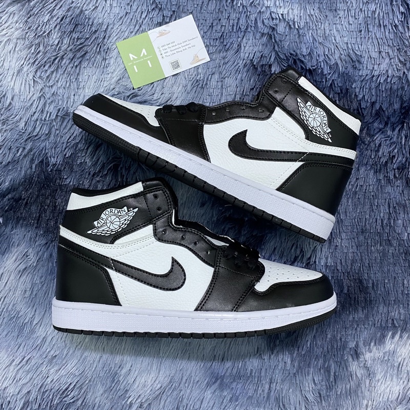 Air JD1 Đen Trắng Cổ Cao, Giày Sneaker Nam Nữ