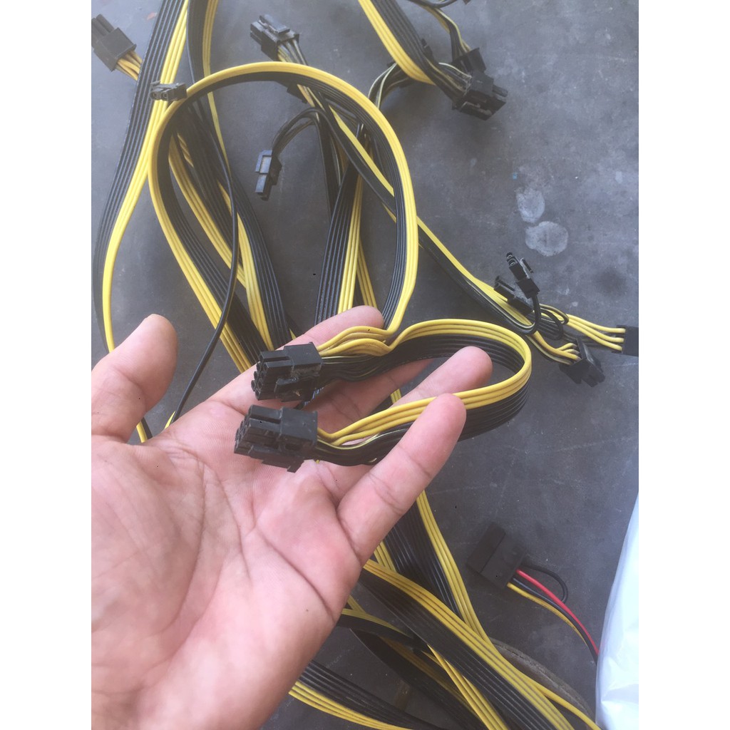 Dây 6pin ra 2 đầu  pin cho nguồn server