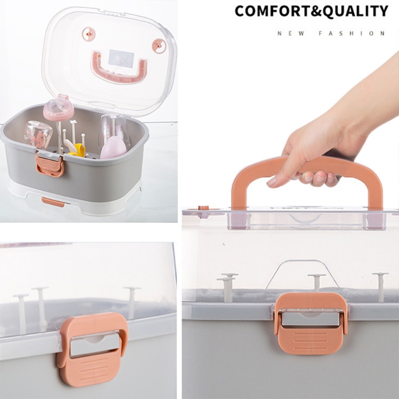 Hộp Phơi Khô Bình Sữa Em Bé Sơ Sinh Tiện Lợi