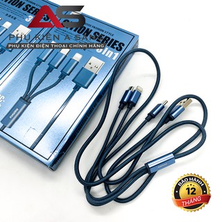 Cáp Đa Năng Remax 3 Đầu RC-131TH (-Micro USB-Type C) HÀNG BẢO HÀNH 12 THÁNG