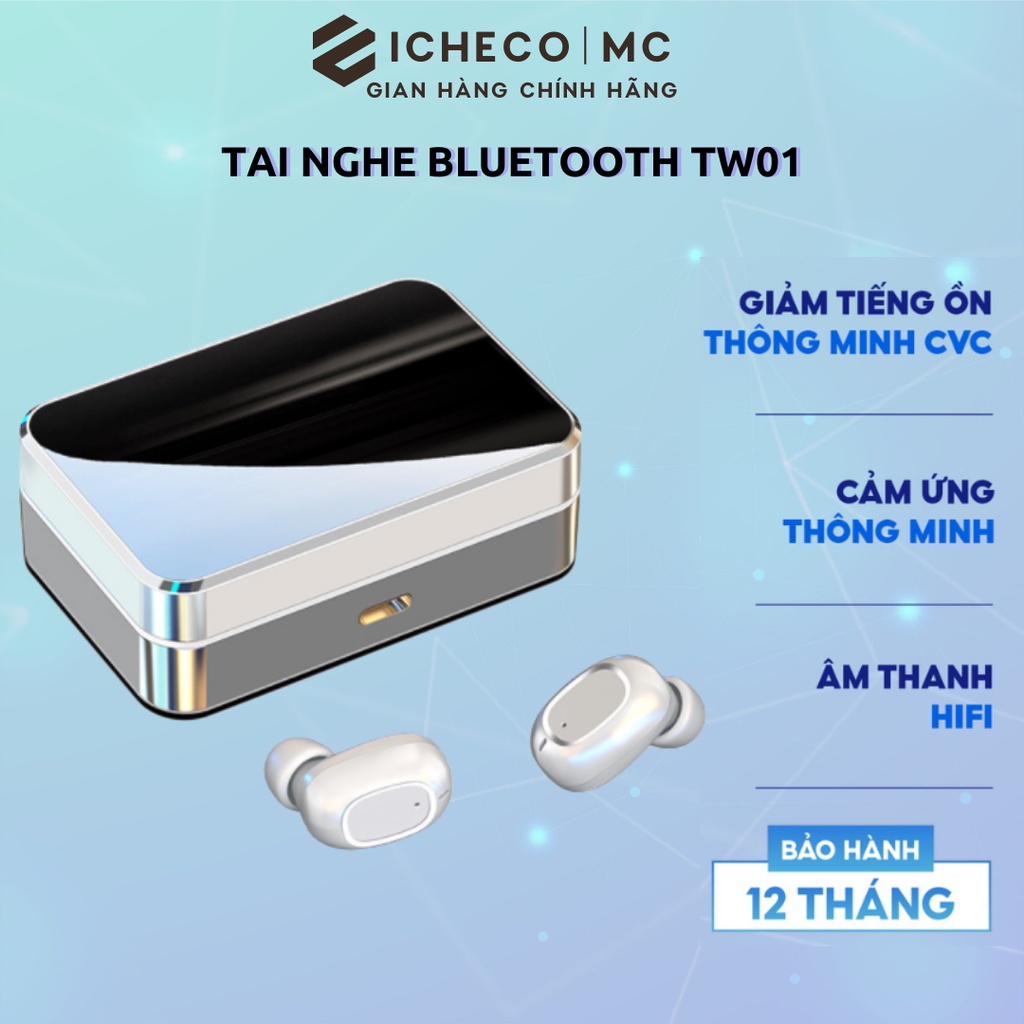 Tai nghe nhét tai bluetooth ICHECO TW01 không dây chống tiếng ồn
