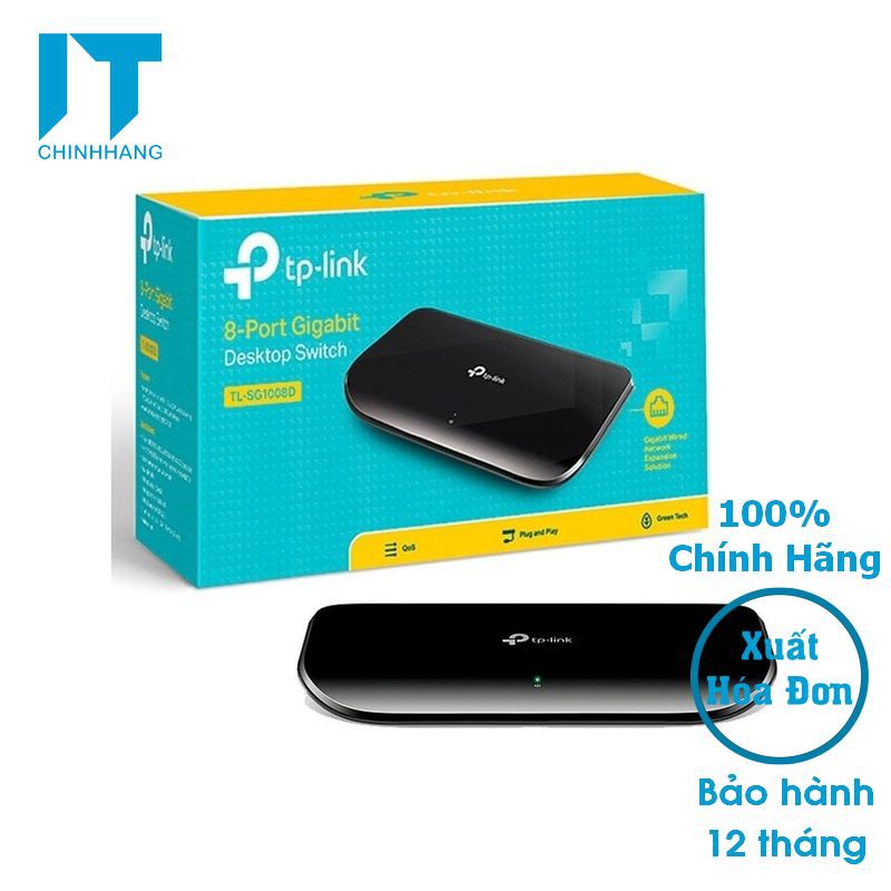 [Mã 11ELSALE hoàn 7% đơn 300K] Switch Tp-Link SG1008D 8 Cổng 10/100/1000Mbps - Hàng Chính Hãng