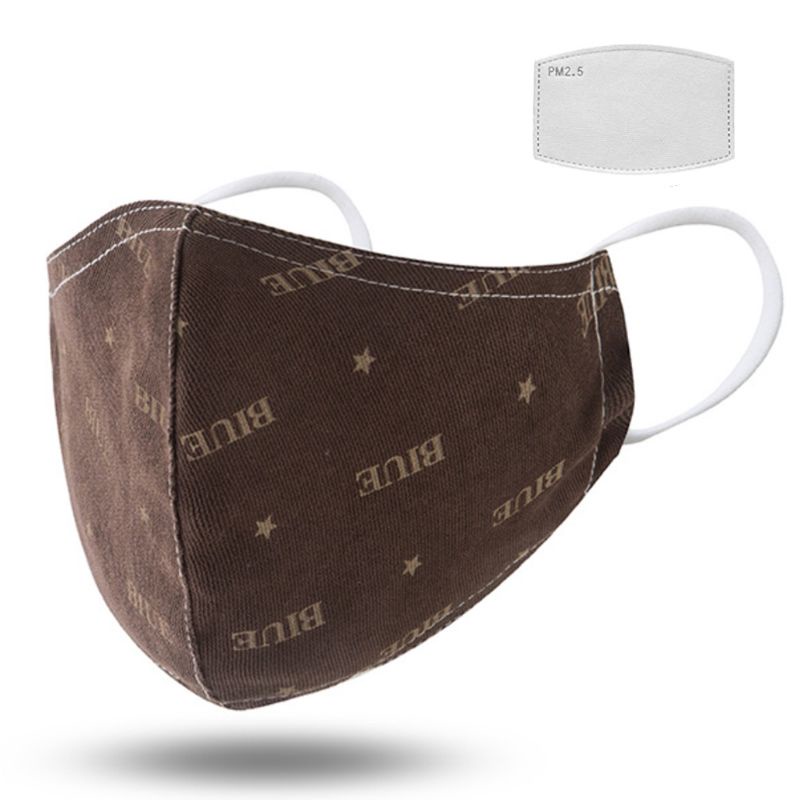 1 Tấm Lọc Cotton 3 Lớp PM2 5 Chống Bụi Chống Sương Mù In Họa Tiết Hoa Cúc / Nơ Dễ Thương Có Thể Tái Sử Dụng Cho