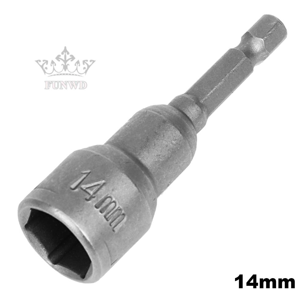 Hex Sockets Uick release Workshop Parts Shank Silver Hexagonal 6-14mm Supply Magnetic Adapter Screwdriver Head
