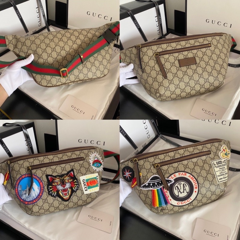TÚI ĐEO CHÉO BAO TỬ GUCCIII BETL BAG HOẠ TIẾT THÊU FULL BOX NAM CHÂM VIP