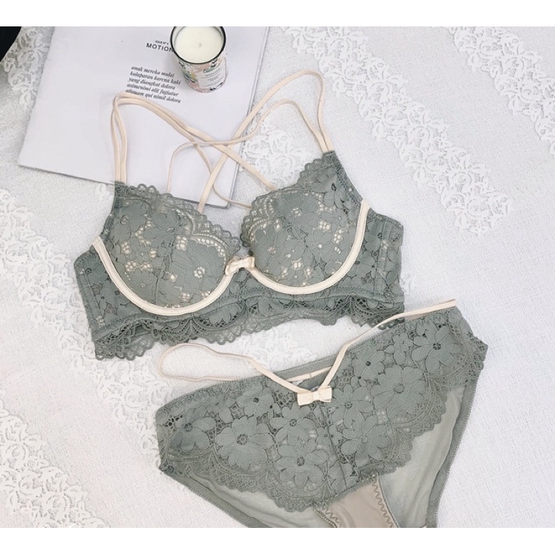 Bộ Lót Ren Mềm Mại Siêu Ôm Có Đệm Rời Hàng Cao Cấp-Kho Sỉ Mai Xuân | BigBuy360 - bigbuy360.vn