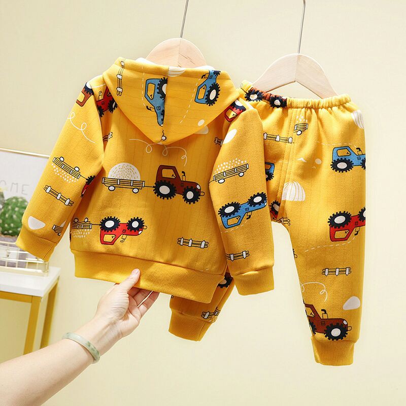 Bộ áo khoác và quần siêu ấm cho bé trai và gái