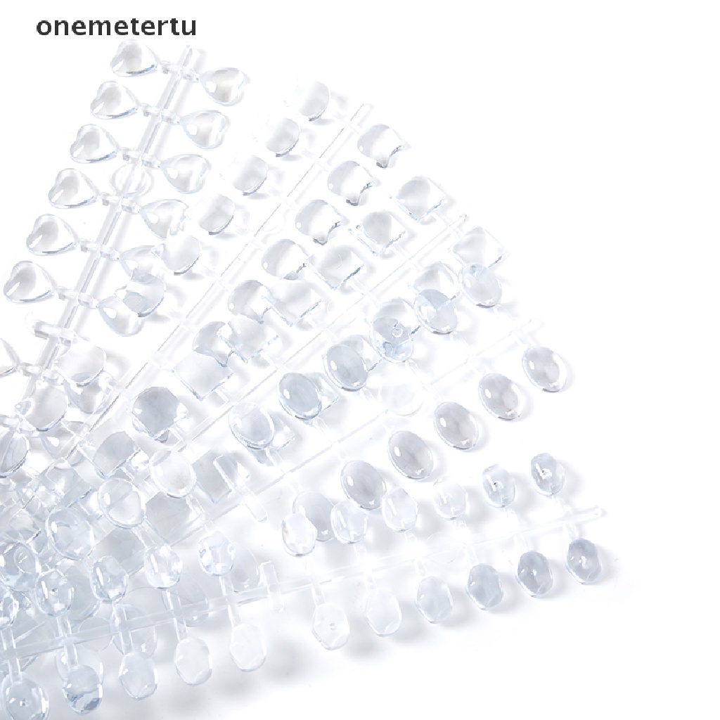 Thẻ Màu Trưng Bày Móng Tay Hình Vuông / Oval / Trái Tim Bằng Acrylic Trong Suốt